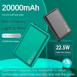 Cell Phone Power Banks 20000mAh Power Bank Ultra-mince Portable Charge Rapide Pour iPhone Xiaomi Huawei Batterie Externe Affichage Numérique PowerBank L230731