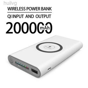 Power Banks de teléfono celular 2024 NEW Power Bank 200000MAH Cargo por portátil inalámbrico 2 Teléfono USB External Batter ChargerPoverbankfor iPhone y Android 2443