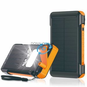 Banques d'alimentation pour téléphone portable Charge rapide Banque d'alimentation manuelle extérieure Banque d'alimentation solaire avec batterie de voyage en ligne pour iPhone Samsung Xiaomi Huawei 22,5 W J231220