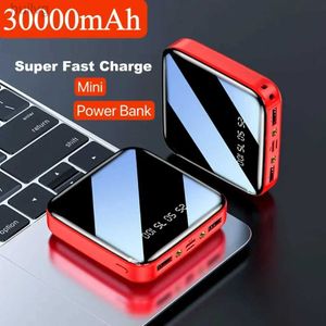 Banks d'alimentation du téléphone portable Nouveau 30000mAh Mini Power Bank Super Chargeur Fast Portable PATTAGE EXTERNAL PACLE DIGITAL Affichage Powerbank pour iPhone Samsung 2443