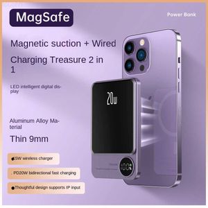 Cell Phone Power Banks Wireless Power Bank Magnetic 10000mAh Portable Powerbank Type C Fast Charger For iPhone 14 13 12 Xiaomi Samsung Magsafe Series L230731
