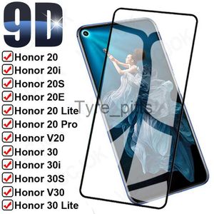 Protecteurs d'écran de téléphone portable 9D Verre de protection complet pour Honor View 20 20i 20S 20E V20 Protecteur d'écran sur Honor 30 Lite 30i 30S V30 Pro Film de verre trempé x0803