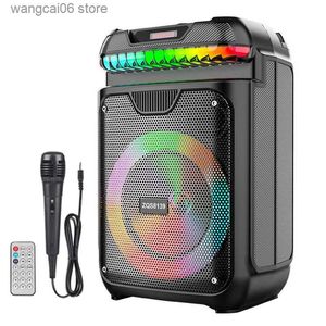 Handy-Lautsprecher, 40 W, leistungsstarke Bluetooth-Lautsprecherbox, tragbare Säule, Stereo-Surround, kabelloser Subwoofer, Square Dance Outdoor-Soundbox mit Mikrofon T231026