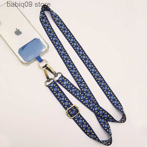 Cell Phone Straps Charms Phone Universal Adjustable Lanyard Mobile Phone Lanyard Can Carried Across The Body Long Chinese Style ChinaChic Retro Pendant T230512