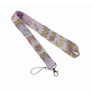 Sangles de téléphone portable Charms Sailor Movie Moon Lanyard pour porte-clés Carte d'identité Pass Mobile USB Porte-badge Suspendu Corde Lariat Longes Dhpwu