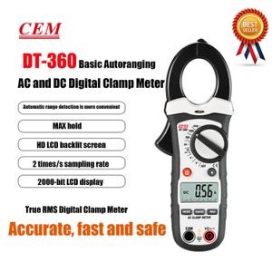 CEM DT-360 DT-362 DT-363 medidor de abrazadera de alta precisión multímetro Digital automático amperímetro de prueba de voltaje sin contacto eléctrico.