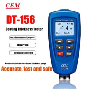 CEM DT156 testeur d'épaisseur de revêtement de peinture de voiture 0 1250um avec sonde automatique F NF intégrée câble USB logiciel CD