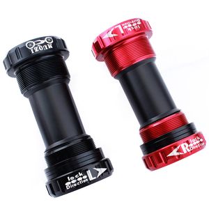 Soporte inferior de bicicleta, bujes y bielas de aleación de rodamiento de cerámica de 68-73mm, juegos de BB para bicicleta de montaña MTB, cuenco de 24/22mm, piezas del eje Central para SHIMANO SRAM