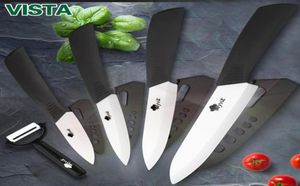 Countes en céramique couteaux de cuisine 3 4 5 6 pouces Chef couteau cuisinier setpeeler blanc zirconia lame manche multicolore mode de haute qualité 1841377