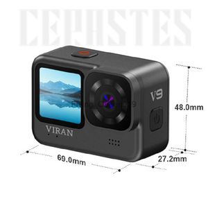 CERASTES 2023 New 4K60FPS WiFi Anti-shake Action Camera Go With Remote Control Screen Waterproof Sport Camera pro drive recorder LST230830