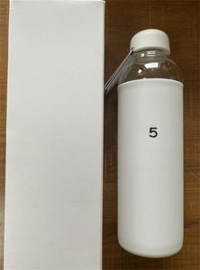 Glass Water Bottle Limited Edition 590ml Sports Gym Bottles with Gift Box for Men Women 100147 Heads