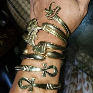 Chaîne bijoux égyptiens reine néfertiti Bracelets Bracelets pour femmes en acier inoxydable Ankh croix bracelet cadeaux Vintage 231127