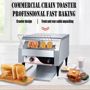 Chaîne Toaster Commercial Crawler Toaste Spit Driver Bread Maker Hotel Machine à pain en libre-service