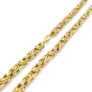 Chaînes 6mm Hhip Hop Mode V-Type Collier pour hommes Bijoux à quatre couleurs Titane Acier inoxydable Combinaison Chaîne Chunky Chain Link