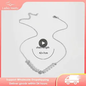 Chains Girl Accessoires Placage Tempérament polyvalent montrant est durable Selected Materials Bijoux Cadeaux Pearl 4G