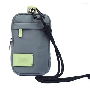 Cadenas Bolsa de lujo de alta calidad Bolsa de teléfono verde escarcha Cartera Correa impermeable Organizador de cordón multiusos