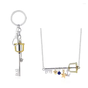 Chaînes en métal porte-clés Anime pendentifs collier Kingdom Heart