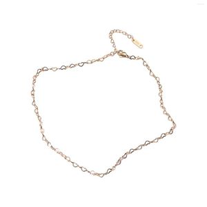 Chaînes chaîne nue titane acier coloré bref court plié colliers pliants pour femmes cristal collier pendentifs