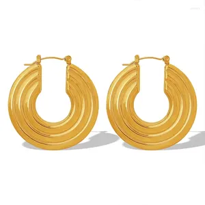 Cadenas Oudianya Jewelry EH184 Price de fábrica Al por mayor de acero inoxidable de acero inoxidable Círculo de moda de 18 km de círculo roscado