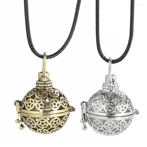 Chaînes Pentagram Harmony Ball Collier Diffuseur d'huile essentielle ouvrable Cage Pendentif Délicat Mexique Bola Bijoux Cadeau