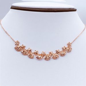 Chaînes collier en or violet plaqué 14K étoile rose coquillages chaîne pendentif exquis lumière luxe mariage fiançailles bijouxchaînes