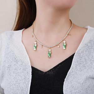 Chaînes Top Qualité Hommes Femmes Blanc Brillant CZ Collier Classique St. Jude Croix Couronne Pendentif Personnalisé Bijoux Religieux Cadeau En Gros