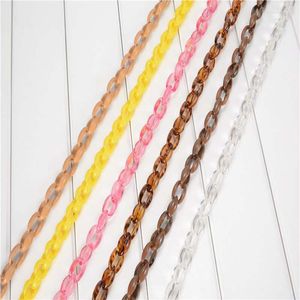 Chaînes les mieux notées 1.0 mètre acrylique collier brin pièces liées sac femmes bijoux bricolage accessoires lunettes composants