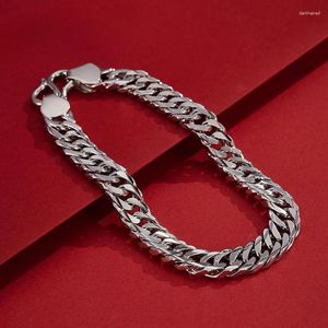 Chaines UMQ Original S925 Sterling Silver Whip Bracelet Fashion Fashion Chain Simple Saint Valentin's Day Gift For Boyfriend