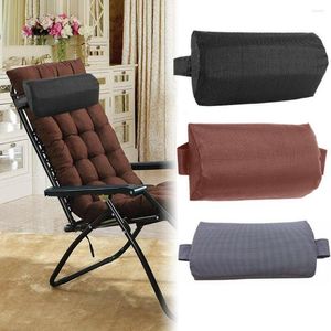 Cubiertas de silla 1/2pc Rloungers Almohada Cojín Fibra Esponja Siesta Suave Elástico Reposacabezas Soporte para el cuello Sol