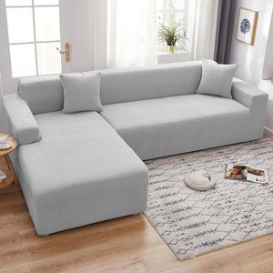 Fundas para sillas 2023 General Knitted Polar Fleece Thicked Elastic Sofa Cover Cojín todo incluido