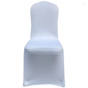 Housses de chaise 94x40cm, vente en gros en chine, prix bas, extensible, épais, en Polyester, pour Banquet, salle à manger, mariage, couverture blanche