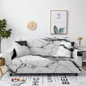 Fundas para sillas Art Crack Marble Estilo minimalista europeo y americano Funda para sofá Funda blanca y negra para sala de estar Mujeres Hombres Regalo