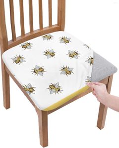 Cubiertas de silla el insecto la elasticidad amarilla de la abeja 2 PCS Cubierta de la oficina Caso protector de asiento de la computadora COMENA COMENA