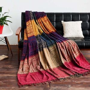 Housses de chaise en tissu Chenille tricoté canapé serviette et couverture couverture Ins tapis de Style nordique pour décorer salon chambre