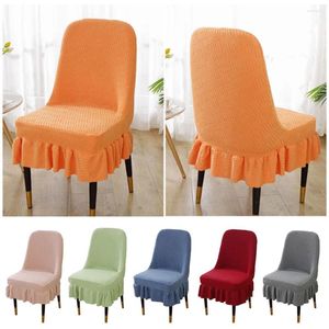 Couvre-chaise Couvre Jacquard Candy Color Jirt Home Kitchen Dustroproping Elastic Anti Slip Curved