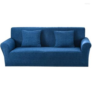 Couvre-chaises Coxeer Couch Protector Elem Soild Color Stretch Polyester Furniture Cover 90-140 cm SOFA SCHERCOVER ASI