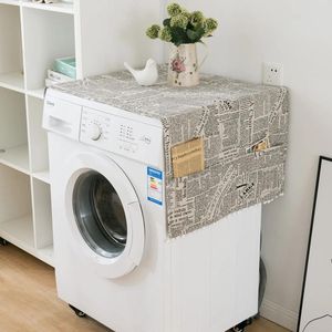 Couvre-chaise Refrigérateur Double Door Cotton Couvercle Machine à laver