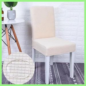 Housses de chaise El Restaurant Universal Stretch Corn Grain Check Housse imperméable