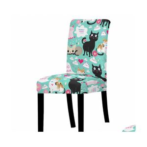 Housses de chaise Ers Classic Seat Er Pet Cat For Home Dining Chairs Room Weddings Party El Banquet Protectorchair Drop Delivery Garden T Dhuit