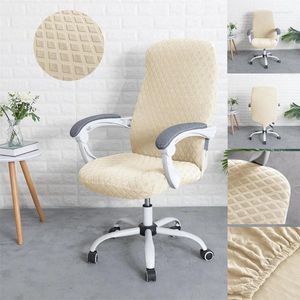 Couvre-chaise Jacquard Office Dining Salle Elastic Lattice Gaming Chairs Hlebcovers Soutr Board Home amovible