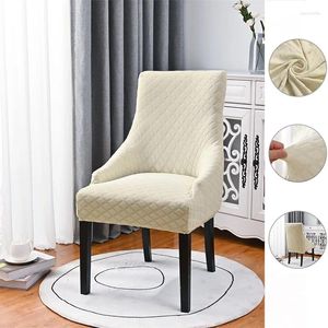 Couvre-chaise Jacquard Cover en pente Stretch Dining Dining Failchair Single Elastic Chairs Holbcovers for Kitchen Wedding Restaurant Home