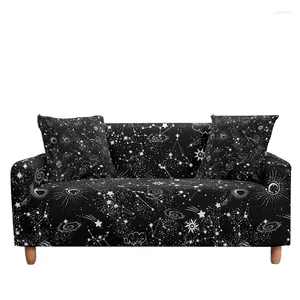 Cubiertas de silla sala de estar en forma de L sofá cubierta de la estrella patrón de asiento del asiento de la estrella de doble base sin deslizamiento