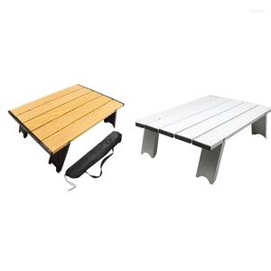 Housses de chaise Mini Table de Camping pliante bureau pique-nique en alliage d'aluminium ultra-léger pour barbecue en plein air accessoires de randonnée