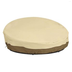 Fundas para sillas, funda redonda para sofá cama de 90 pulgadas 210D, tela Oxford resistente, sofá cama de día, impermeable, resistente a la intemperie UV