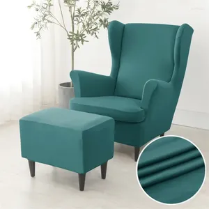 Couvre-chaise Stretch Spandex Wing Cover Elastic Solding Back Failchair Canapa Holbouvers avec coussin de siège Protector Decor Home Decor
