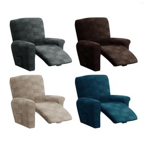 Couvre-chaise Coup-couvreur épais canapé antidérapant Protection complète avec 4 pièces ajustées lavables pour le salon inclinable
