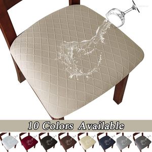 Cubiertas de silla impermeable a prueba de aceite cubierta elástica comedor jacquard para sillas cocina boda el banquete