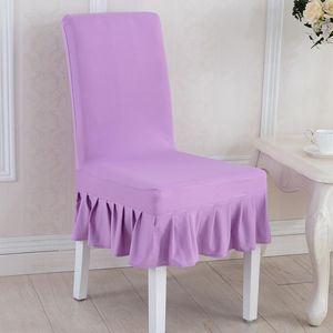Fundas para sillas Venta al por mayor Color sólido Spandex Stretch Restaurant El Coverings Wedding