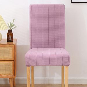 Housses de chaise en gros, couverture élastique épaisse, Simple, couleur unie, tissu une pièce, adapté à la salle de Banquet de Restaurant