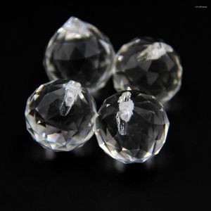 Chandelier Crystal 15mm/20mm/30mm/40mm Glass White Faceted Ball For Chandeliers Lighting Parts Home Wedding Decoration